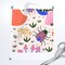 Mushroom Doodles Colorful Botanical Woodland Insects Retro Nature Red Blue Green Custom Printed Fabric by Spoonflower Various Fabrics by the Yard or Fat Quarter